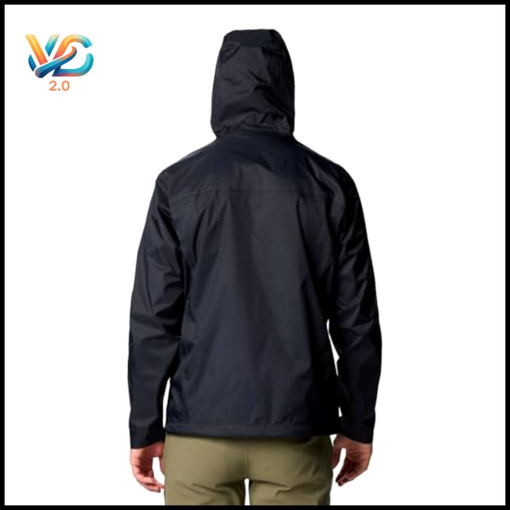 Waterproof Packable Rain Jacket with Zippered Poc… - image 2